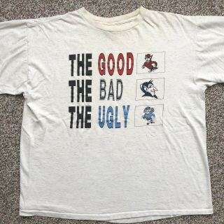 Vintage Nc State Wolfpack T - Shirt Xl The Good Bad Ugly Single Stitch Made In Usa