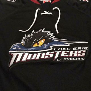 Lake Erie Cleveland Monsters AHL CCM Hockey Jersey size Youth Large/XL 2