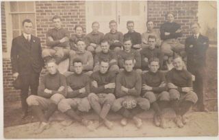 Circa 1910 Cleveland Tennessee Football Team Real Photo Postcard