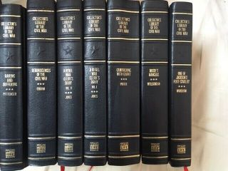 Time Life Collectors Library Of The Civil War 7 Volumes Leather Bound Gilded Exc