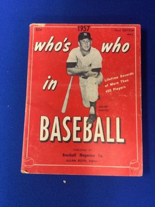 1957 Who’s Who In Baseball Mickey Mantle
