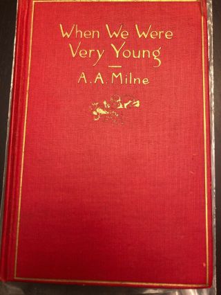1924 When We Were Very Young 4th Printing By A.  A.  Milne Illustrated