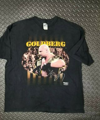 Vtg 90s 1998 Bill Goldberg Wrestling T - Shirt Wcw Wwf Wwe Ecw Punk Tultex Xxl