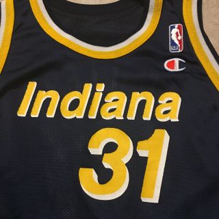 NBA Champion Reggie Miller Indiana Pacers Jersey Youth Large 14 - 16 2