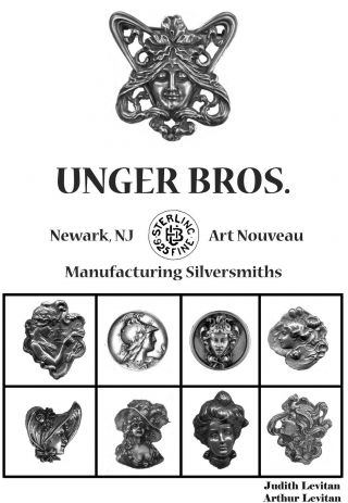 Unger Brothers Art Nouveau Sterling Silver Jewelry Book 168 Pgs Hc Dj 6x9 "