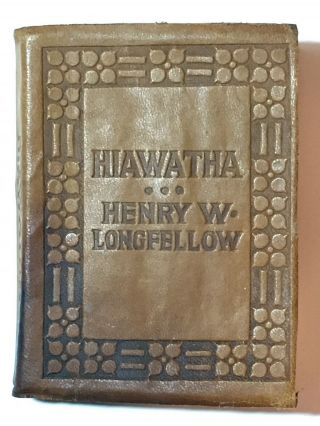 Little Leather Library Hiawatha By Henry Wadsworth Longfellow Real Leather