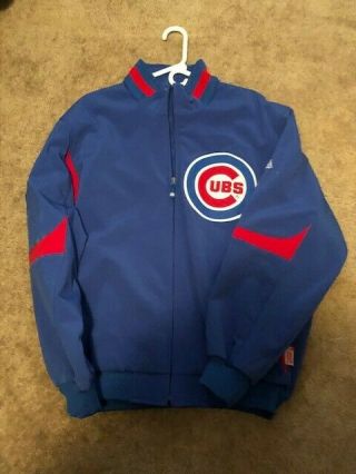 Chicago Cubs Authentic On Field Majestic Therma Base Jacket Size Xl