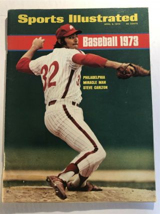 1973 Sports Illustrated Philadelphia Phillies No Label Steve Carlton Mlb Preview