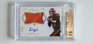 2018 Flawless Baker Mayfield Bgs 9.  5 Gem Rpa Autograph Auto 8/20 Browns