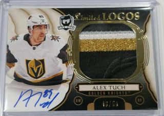 2018 - 19 Ud The Cup Alex Tuch Auto Patch Limited Logos /50 Golden Knights