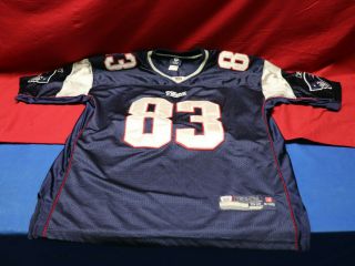 Wes Welker England Patriots 83 Reebok Nfl Team Apparel Mens Jersey Size 52