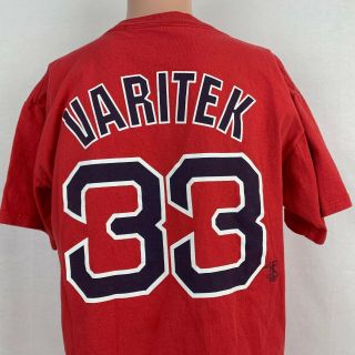 Majestic Jason Varitek Boston Red Sox Jersey T Shirt Mlb Baseball Size Large