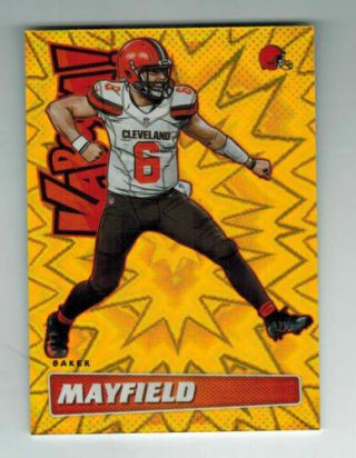 Baker Mayfield 2019 Panini Absolute Kaboom Gold Parallel Ed 5/10