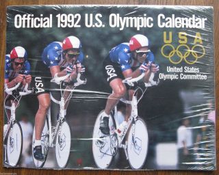 Official 1992 U.  S.  Olympic Calendar - U.  S.  Olympic Committee 11x14 "