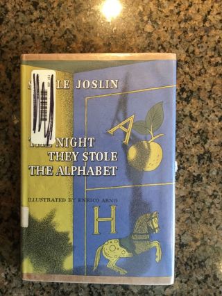 The Night They Stole The Alphabet,  Jostling,  Hc,  1st Edition,  1968