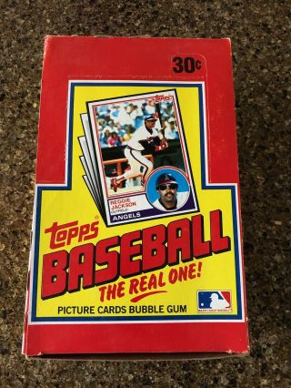 1983 Topps Baseball Wax Box Tougher Michigan Version