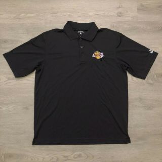 Los Angeles Lakers Embroidery Polo Shirt By Antigua Bud Light Embroidery Mens L