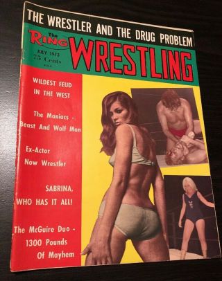 1973 The Ring Wrestling Sexy Sabrina Ernie Ladd Bowl Cowboy Watts Wwf