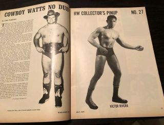 1973 The Ring Wrestling SEXY SABRINA ERNIE LADD BOWL Cowboy Watts WWF 2