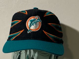 Vintage Drew Pearson Miami Dolphins Logo Snapback Hat Cap B