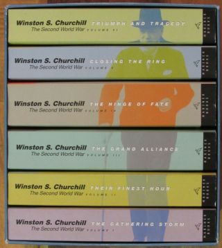 Winston Churchill The Second World War 6 Volumes Complete Paperback Set Pb Wwii