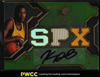 2007 Spx Radiance Kevin Durant Rookie Auto Patch Nets Jsy 7/25,  Altered (pwcc)