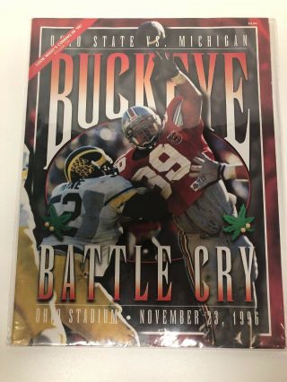 Buckeye Battle Cry Ohio State Vs Michigan Official Football Program Nov 24,  1990