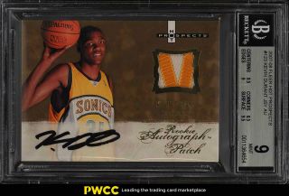 2007 Fleer Hot Prospects Kevin Durant Rookie Auto Patch /399 123 Bgs 9 (pwcc)