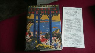Tender Is The Night By F.  Scott Fitzgerald First Edition Literature 1st