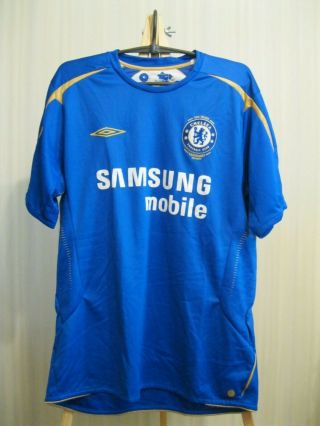 Chelsea London 2005/2006 Home Size L Umbro Football Shirt Jersey Maillot Soccer