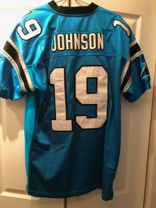 Keyshawn Johnson 19 Carolina Panthers Jersey Size 48 With Sewn Numbers