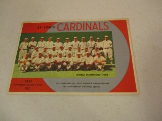 1951 St.  Louis Cardinals Souvenir Score Card,  Cardinals Vs.  Chicago,