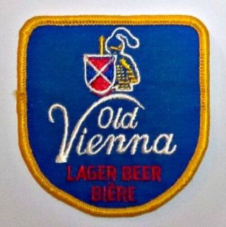 Vintage Old Vienna Lager Beer 3 " X 3 " Inch Embroidered Logo Patch