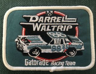 Vintage Nascar Racing Sew Iron Patch Gatorade Darrell Waltrip Retro Throwback