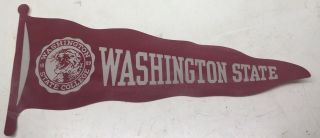 Ca.  1930 Washington State College Cougars Pennant Shaped Decal For Football Fan