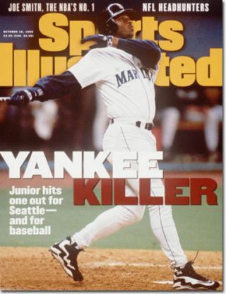 October 16,  1995 Ken Griffey Jr.  Seattle Mariners Sports Illustrated No Label