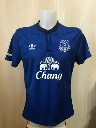 Fc Everton 2014/2015 Home Sz L Umbro Shirt Jersey Soccer Football Maillot Trikot