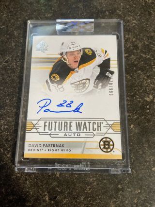 19 - 20 Upper Deck Buyback David Pastrnak Future Watch Auto /999 Fwa Boston Bruins