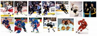 13 - 8 X 10 Glossy Photos Of Pavel Bure With Various Teams He Played For