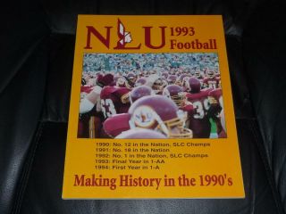 1993 Northeast Louisiana Nlu College Football Media Guide Ex - 37