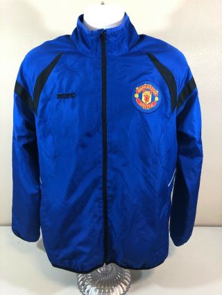 Manchester United Full Zip Jacket Mens Small Blue Rn 70892