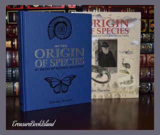 On The Origin Of Species By Charles Darwin Deluxe Hardcover In Slipcase Gift