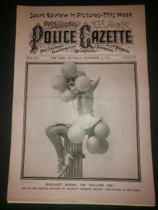 The National Police Gazette 11/13/1915 Wladek Zbyszko Of Poland