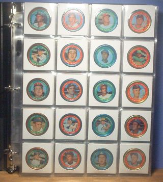 1971 Topps Baseball Complete 153 Coin Set Clemente Aaron Mays Maz Rose Bench