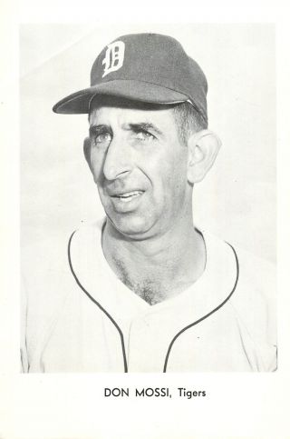 Photo Baseball Detroit Tigers 1960 