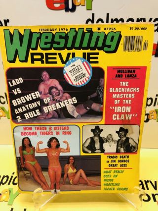 Wrestling Revue February 1976 - Mulligan & Lanza,  Ladd Vs Brower,  Sandy Parker