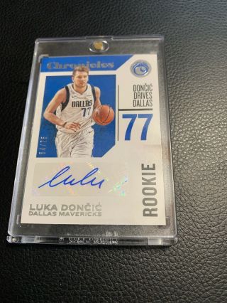 2018 - 19 Chronicles Luka Doncic Rookie Auto /75