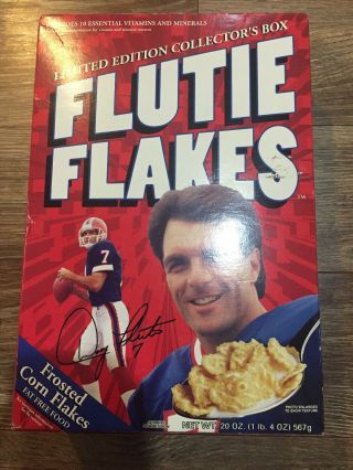 Vintage 1999 Buffalo Bills Doug Flutie Frosted Corn Flakes Cereal Nib