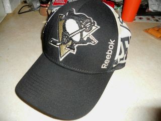 Pittsburgh Penguins Nhl Hockey Snapback Cap Hat Trucker Reebok Centre Ice Player