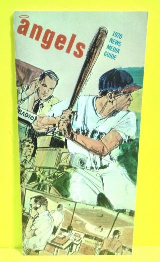 1970 Los Angeles Angels / California Media Guide Baseball Program Record Book